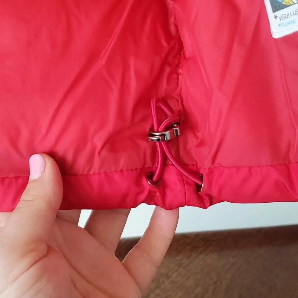 Moncler jacket size 10 with feathers hat around the hat - Picture 8 of 15